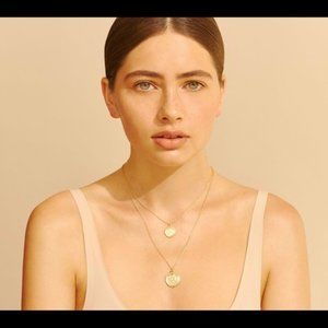 Amber Sceats Double Coin Necklace